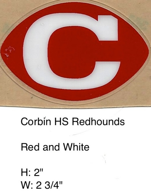 Corbin RedHounds HS (KY) Red Football White C 